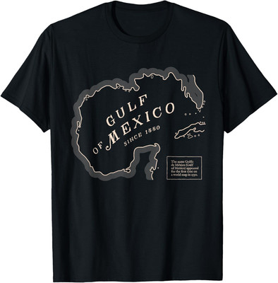 Gulf Of Mexico Since 1550 Historic Gulf of Mexico Map Unisex T-Shirt