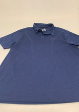 Under Armour Shirt Polo Short Sleeve Blue XL Men's A26