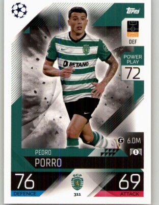 2022-23 Topps Match Attax UEFA Pedro Porro #311 Sporting Clube de Portugal