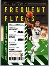 2020-21 HOOPS FREQUENT FLYERS GIANNIS ANTETOKOUNMPO #9 NBA BASKETBALL CARD