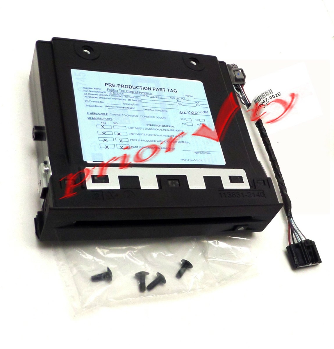 23208180 Single Disk CD Player Mounted in the GloveBox 2014