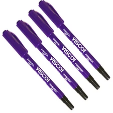 4 Dual Tip Viscot Tattoo  Piercing Skin Marker Medical Surgical Scribe Pen