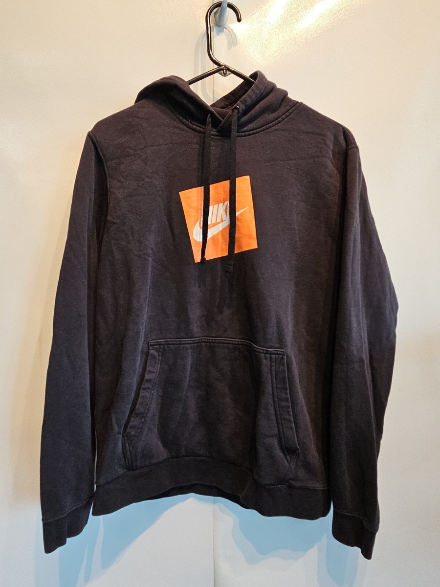 black and orange nike jumper