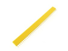 1x40 40-Pin Female Straight Header 2.54mm - Yellow Pack of 5