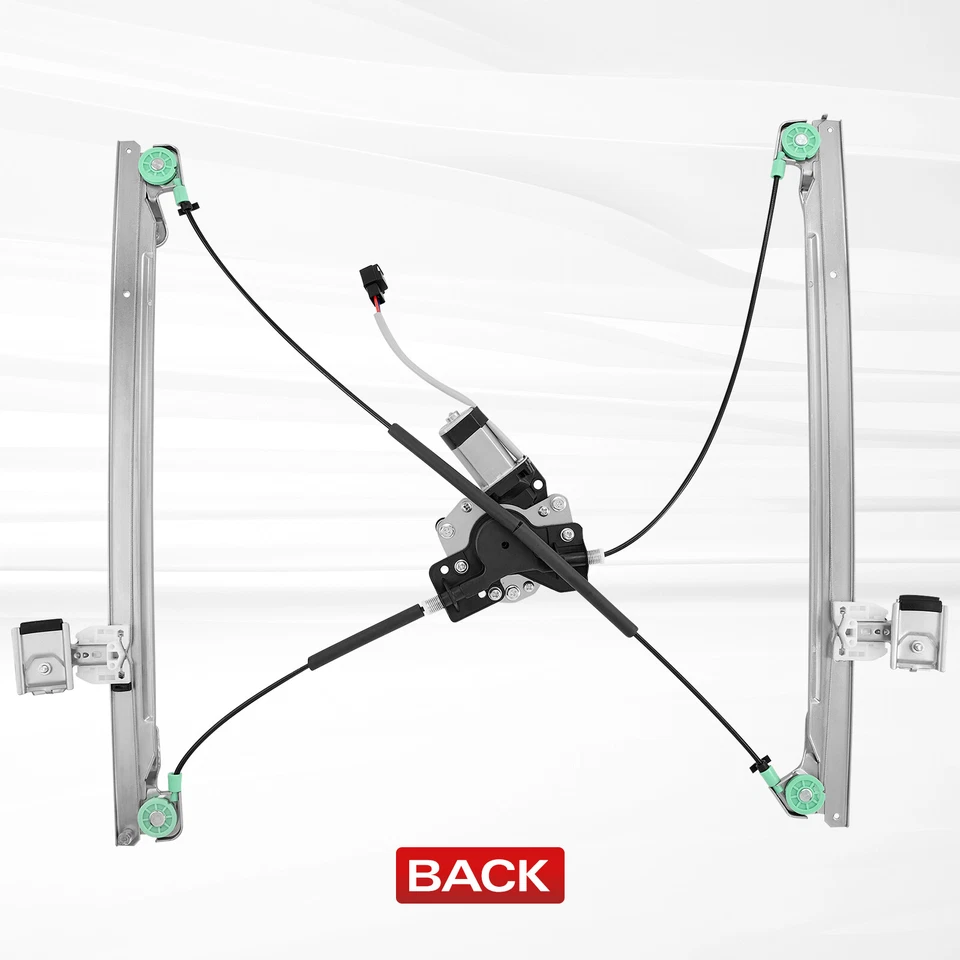 Regulador de janela frontal esquerda com motor para Chrysler Town & Country Dodge Caravan - Imagem 3 de 4