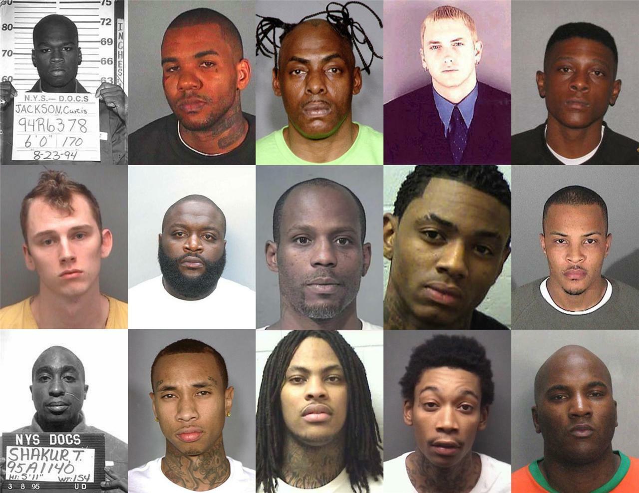 RAP MUG SHOTS GLOSSY POSTER PICTURE PHOTO mugshot whiz mgk ross tyga