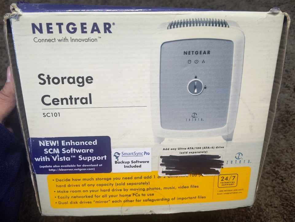 Netgear SC101 Storage Central Network Storage IDE Network Drive Enclosure - Image 2 of 4