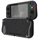 For Nintendo Switch Lite Protective Hard Shell Case Graphite Carbon Fiber