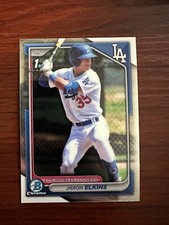 2024 Bowman Chrome Jaron Elkins #BCP-106 Los Angeles Dodgers