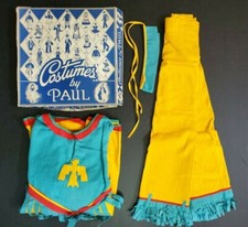 Vintage Costumes by Paul Halloween Child Size 14 Native American Indian Girl