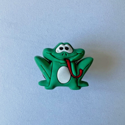 Original Jibbitz Croc/Shoe Charm: Frog with Tongue out, new unused