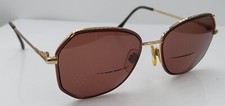 Vintage BerDel Florentina Brown Gold Oval Metal Sunglasses Italy FRAMES ONLY