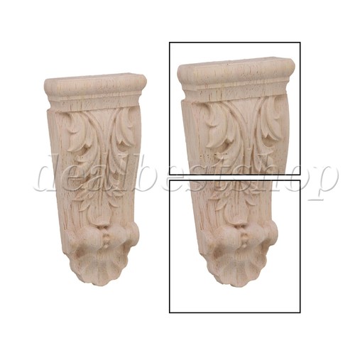 10 x Antique Unfinished Wooden Carving Corbels 1.97 x 0.67 x 3.94 Inch - Picture 2 of 9