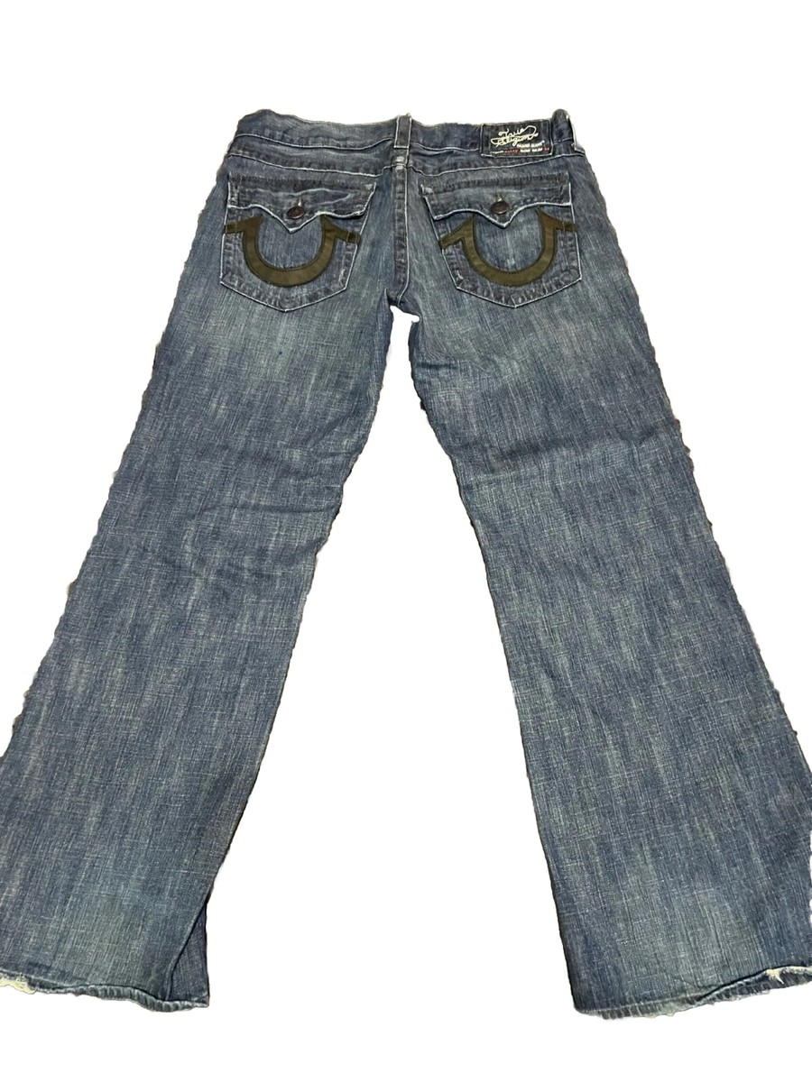 Vintage True Religion Jeans Y2K Mens Billy 38x34 RN#112790 Vintage True Religion Jeans Y2K Mens Billy 38x34 RN#112790