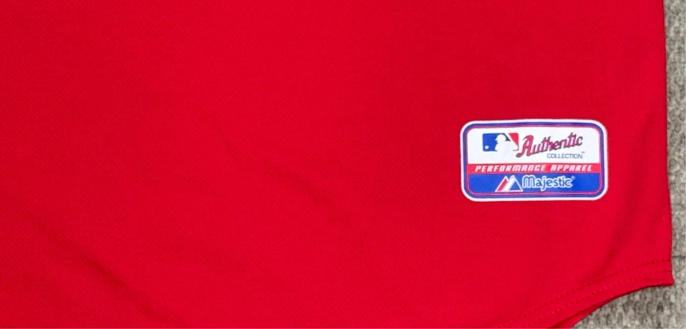 Majestic Vintage MLB #85 Carney Langford Anaheim Angels Baseball Jersey Size 48 - Image 3 of 4