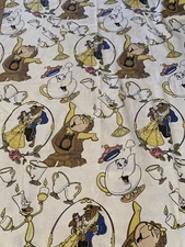 Vintage 90’s Disney Beauty And The Beast Twin Size blanket CHATHAM