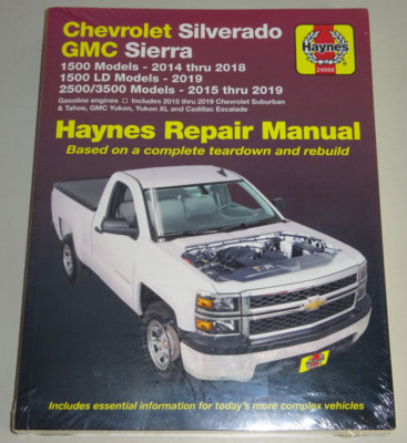 Reparaturanleitung Chevrolet Silverado Suburban Tahoe + GMC Sierra , 2014-2019
