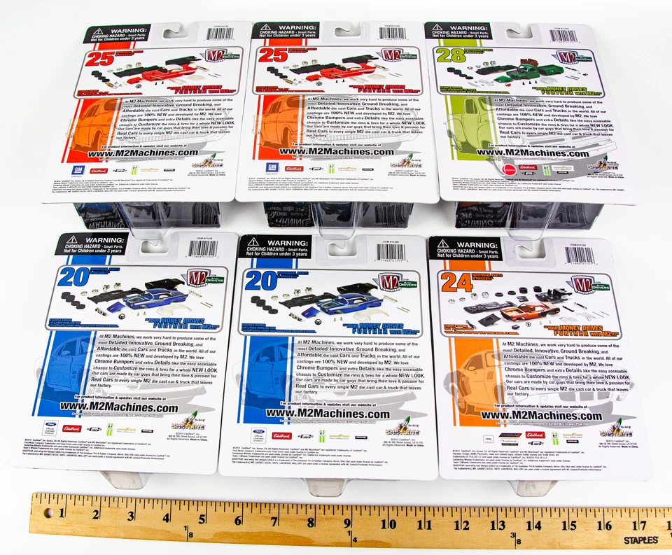 M2 Machines 1/64 Auto Drivers Lot of 6 Road Runner FIrebird Impala Studebaker - Image 2 of 4