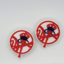 MLB New York Yankees Baseball Team For Crocs Shoe Charms Jibbitz - 2 Pieces