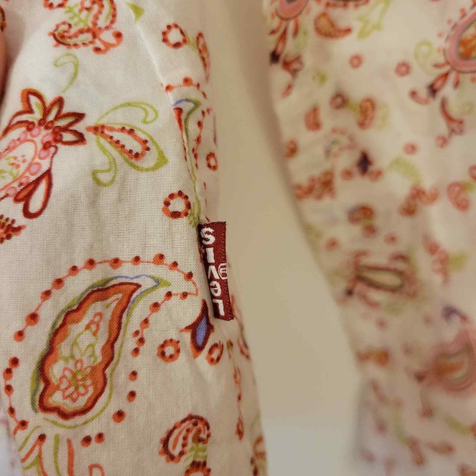 Levi's Western Button-Down Blouse M - image 9