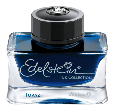 Edelstein  Ink, Flakon mit 50 ml, topaz (türkis-blau)