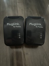 Lot of 2 PlugLink by Asoka 9650 Powerline Ethernet Adapter Model: PL9650-ETH