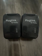 Lot of 2 PlugLink by Asoka 9650 Powerline Ethernet Adapter Model: PL9650-ETH 