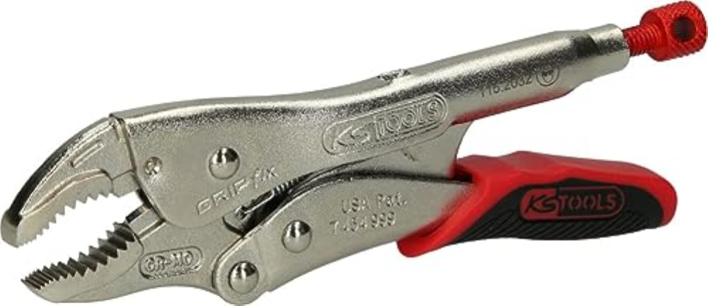 KS Tools 115.2032 Pinza a Grip 175mm | Acciaio Cr-Mo Nichelato