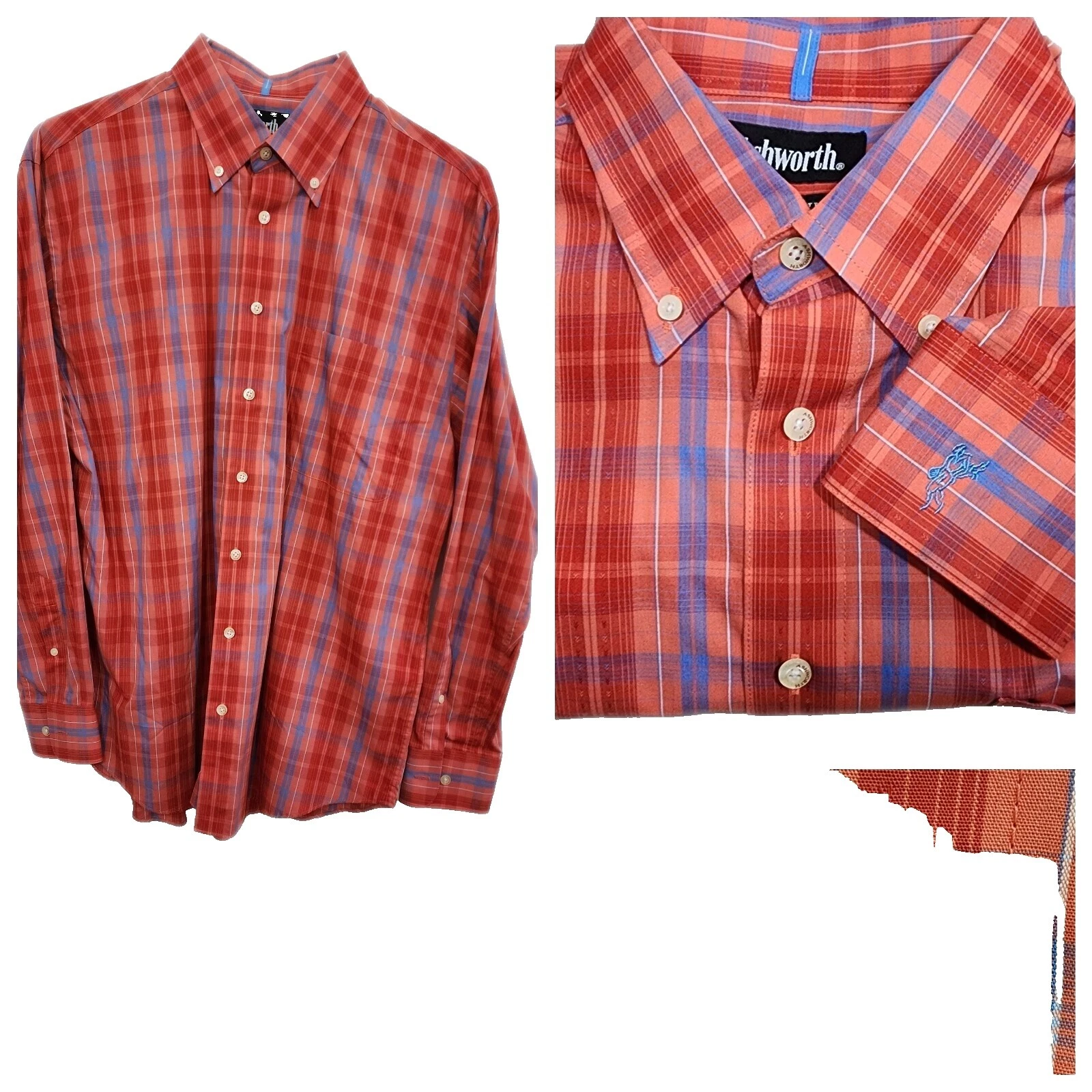 Camisas multicolores para hombre Ashworth talla M