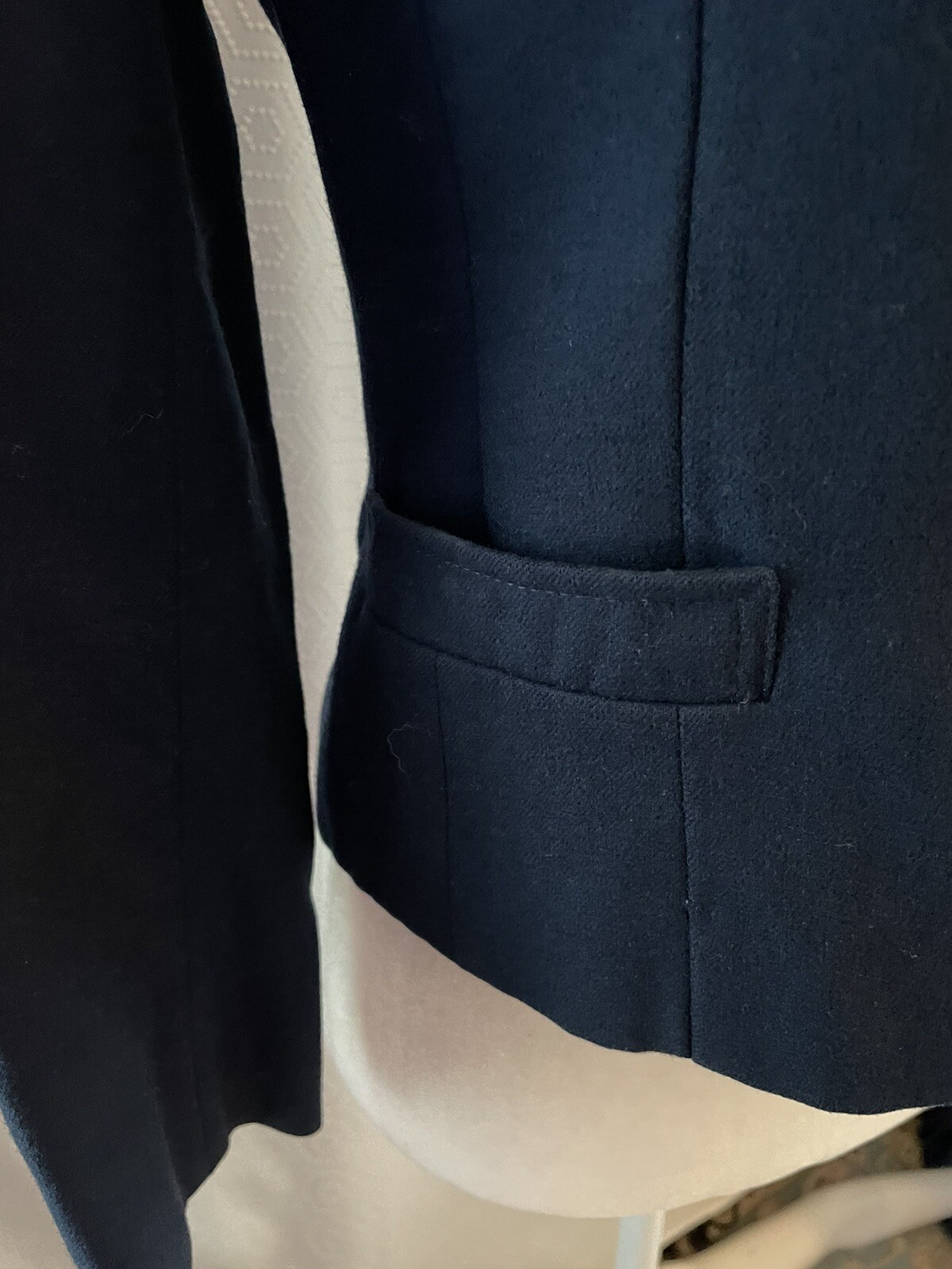 Vintage Pendleton Jacket Blazer 10P Navy Cropped … - image 3