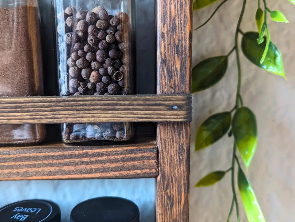 Estante de especias grande de 5 niveles para cocina, montado en la pared Foto 4 de 4