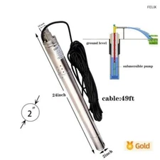 220v 50Mm Diameter Submersible Well Pump, Pump Body Submersible Deep Well Pump