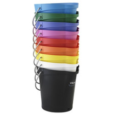 Vikan 5688 Hygiene Bucket 6 Litre Stainless Steel Handle choice of Color