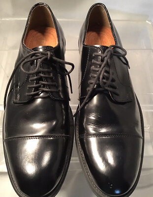 Stafford Tailored Culture Leather Upper Only Men's Dress Shoes, Black Size  8 M | eBay