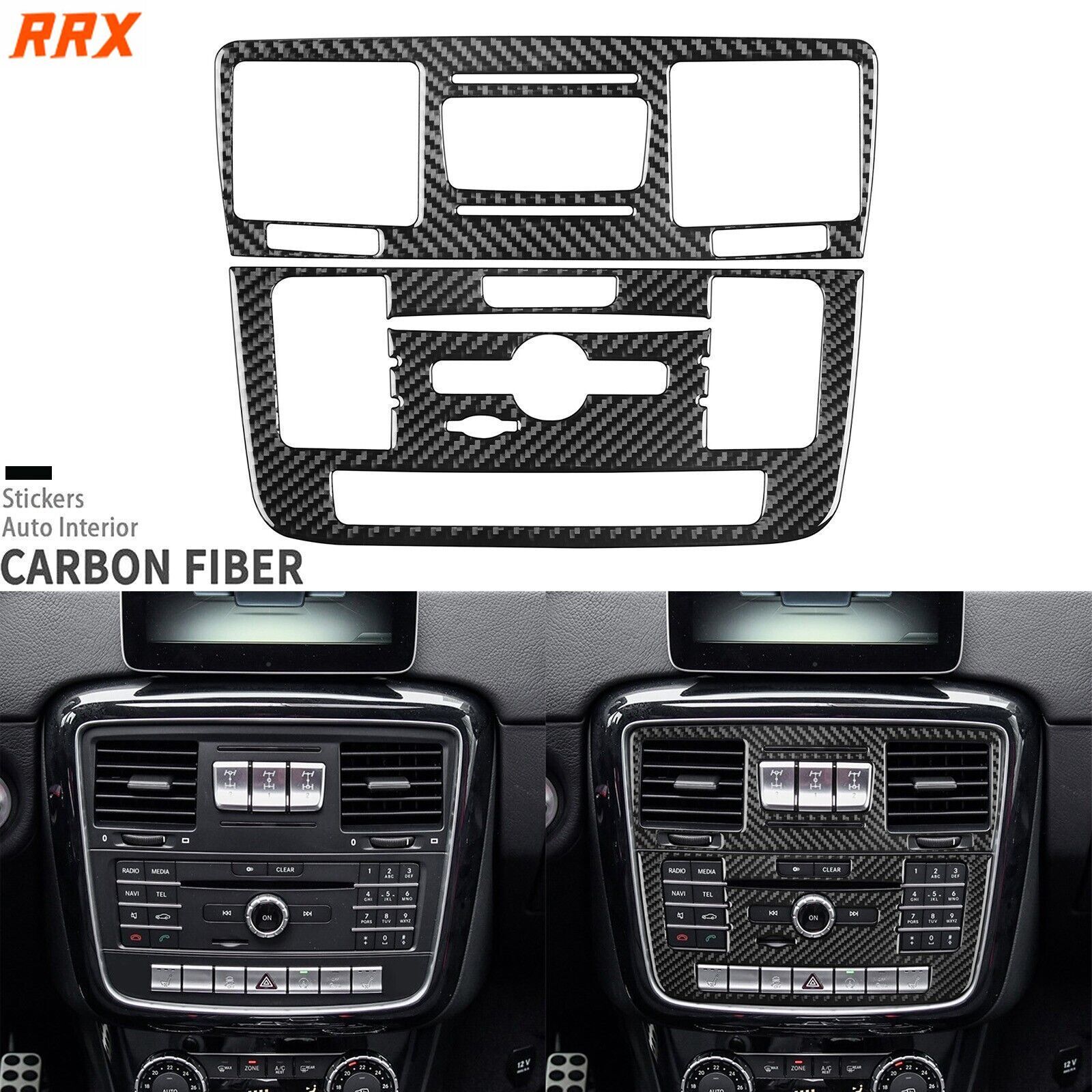 Крышка центральной консоли из настоящего углеродного волокна для Benz G-класса W463 2013-18