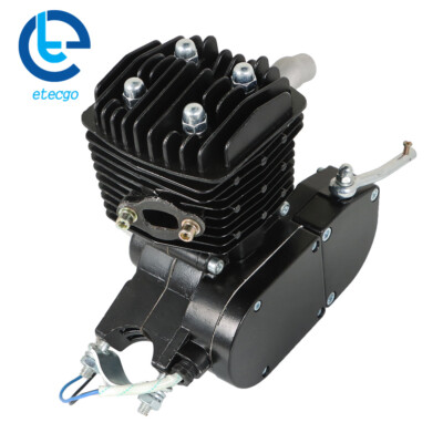For 80cc Stroke Motorized Motorised Bicycle Bike Cycle Gas Engine Motor  Black