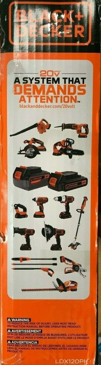 Black & Decker - LDX120P - Drill Driver 68 Pcs. Kit 20 Volt