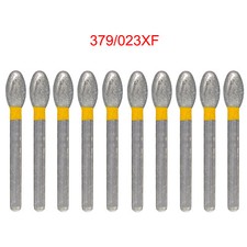 Dental Diamond Burs FG Egg Football 379/023XF Extra Fine Grit High Speed 10 Pcs