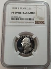 1994-S Washington Quarter 25c Silver NGC PF69 ULTRA CAMEO #6310035-081