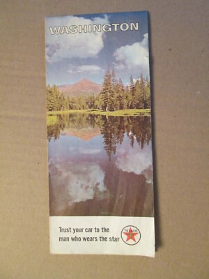 Texaco Map of Washington State 1966