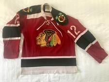 Vintage Durene Hockey Jersey Athletic Top Chicago Blackhawks logo