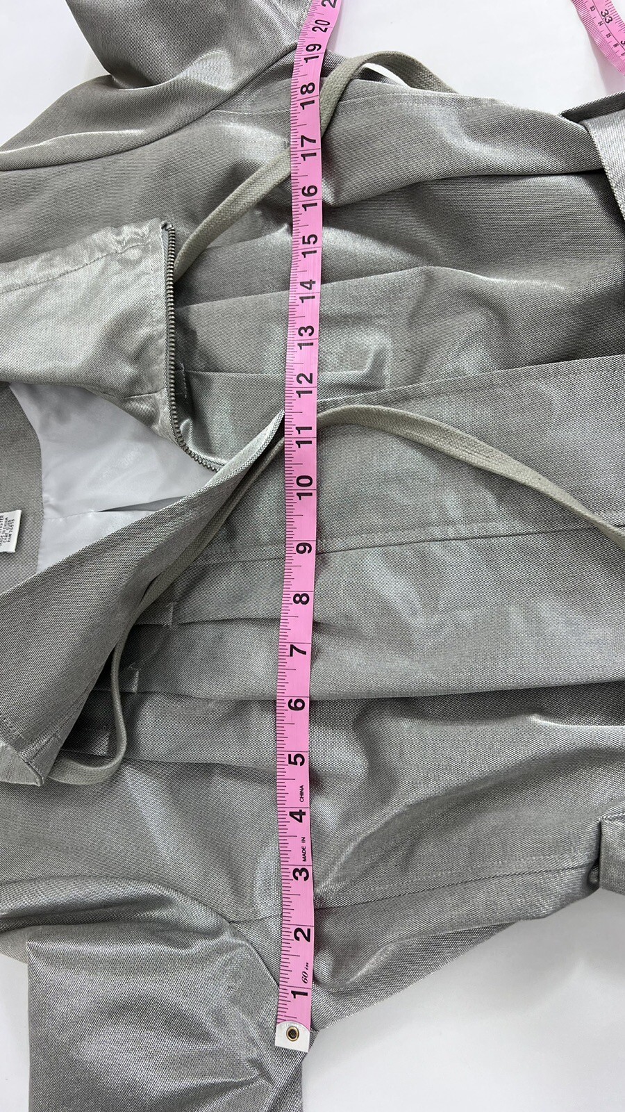 CACHE Jacket Small  Metallic, Chic Silver Full Zi… - image 17