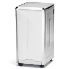 NEW 7-1/2"x 4-5/8" Tablecraft 221 Napkin Holder Dispenser Stainless Steel #1107