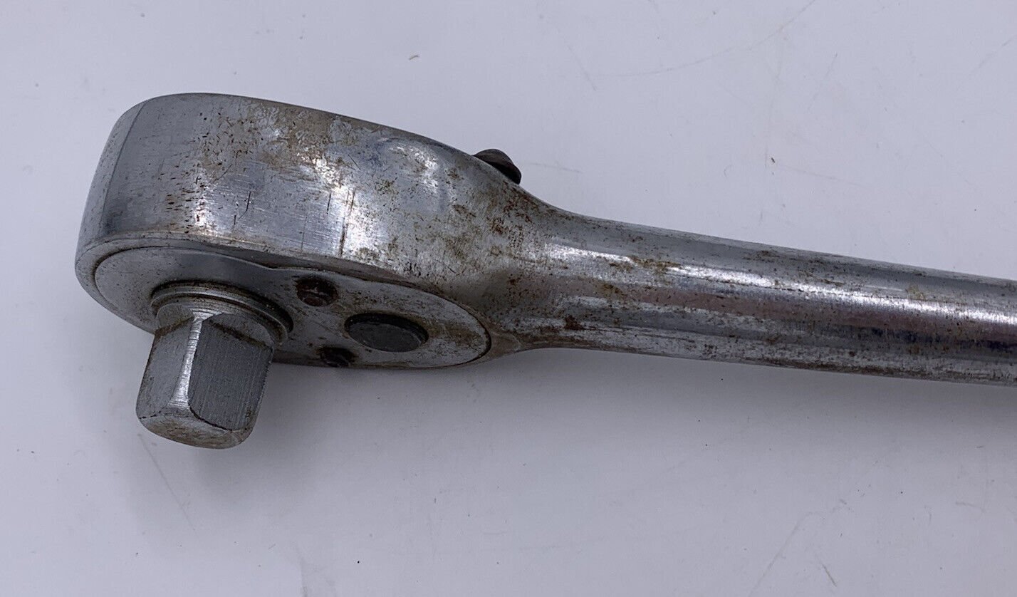 Vintage Walden Tools No. 1160 1/2" Drive Ratchet, Mechanic Collectible