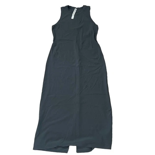 Lululemon Women’s Size 12 Sleeveless Maxi Dress Buttery Soft Stretch Blue Gray