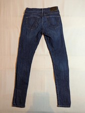 True Religion Jeans Women 26 Halle Mid Rise Super Skinny Stretch Denim Blue