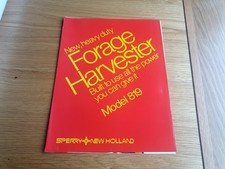 New Holland 819 precision chop forage harvester tractor sales brochure 1982