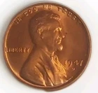 1947-D Denver Mint Red Uncirculated UNC BU Lincoln 1 Cent Wheat Penny Free Post