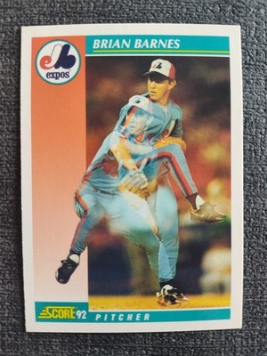 1992 Score - Brian Barnes #715 Montreal Expos