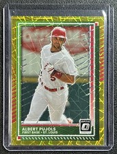 ALBERT PUJOLS 2025 PANINI DONRUSS #6 OPTIC GOLD VELOCITY 4/10 CARDINALS